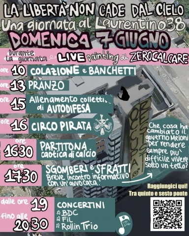 Locandina con programma della giornata