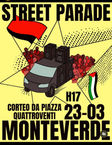 Street Parade Antifascista a Monteverde
