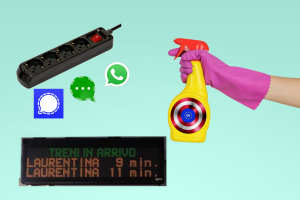 Uno spruzzino con logo UE ti protegge da cavi elettrici, chat di messaggistica e tempi di attesa esagerati