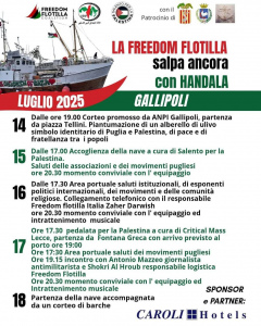 locandina appuntamenti solidali a Gallipoli pre partenza