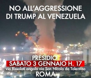 Locandina del presidio in via Bissolati