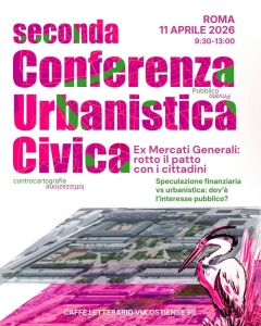 Locandina della seconda Conferenza Urbanistica Civica
