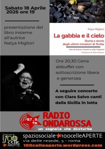 Locandina presentazione "La gabbia e il cielo"