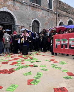 foto della protesta 