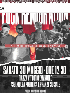 Locandina per il 30 Maggio