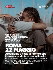 dalle 17 durante il complòeanno di ROR a SNia. 