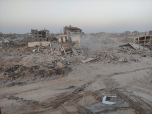 immagione di distruzione a Gaza