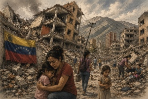 terremoto Venezuela palazzi distrutti