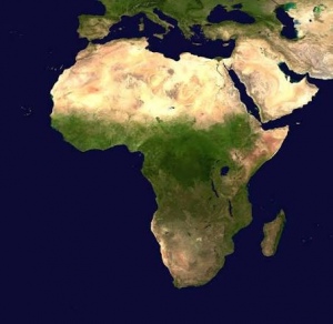 immagine satellitare dell'africa