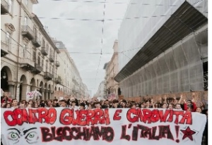 foto dello spezzone studentesco