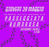 grafica d'indizione della passeggiata rumorosa