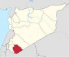 mappa di dove si trova Suwayda in Siria
