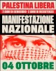Locandina della manifestazione nazionale 4 ottobre