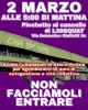 Locandina picchetto il 2 marzo a L38Squat