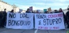 striscione no ddl bongionro 