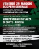 Locandina manifestazione per la Palestina ad Ariccia