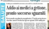 Titolo di giornale sullo stop ai gettonisti