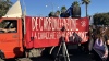 no alla carbonizzazione scritta sul camion 